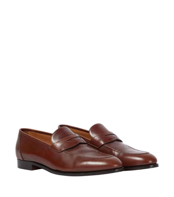 Loro Piana Sergio leather penny loafers