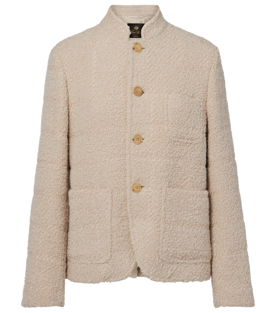 Loro Piana Spagna Mini SB bouclé wool-blend jacket