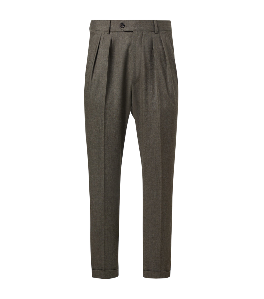 Loro Piana Stafford virgin wool straight pants