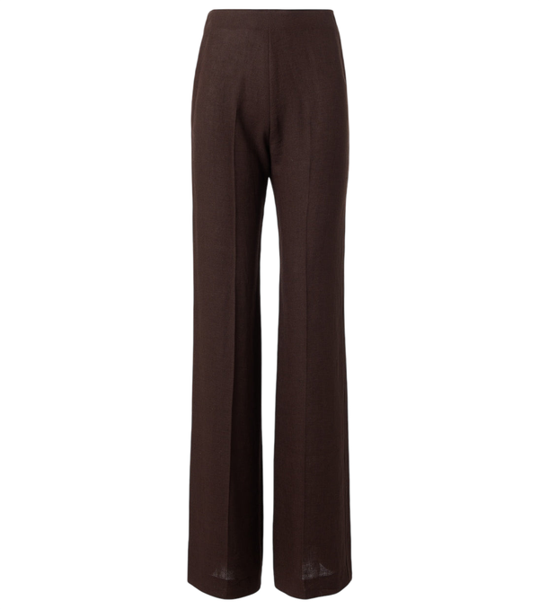 Loro Piana Timi linen crêpe flared pants