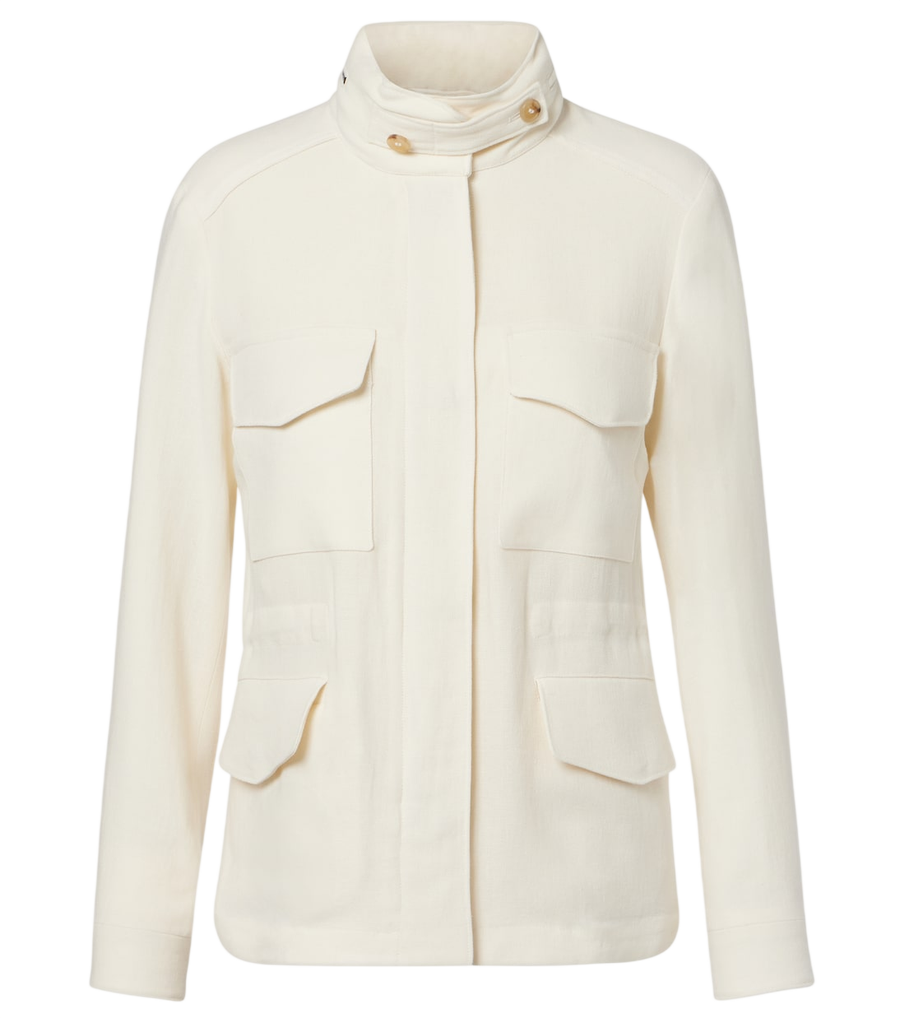 Loro Piana Traveller Mini linen crêpe field jacket