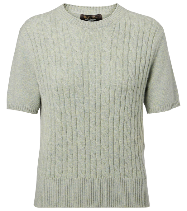 Loro Piana Treccia cable-knit cashmere sweater