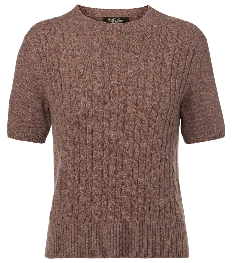 Loro Piana Treccia cable-knit cashmere sweater