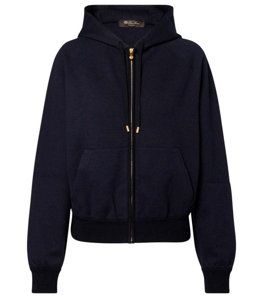 Loro Piana Moletom com capuz Viera em algodão, seda e cashmere