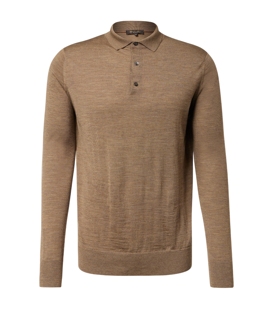 Loro Piana Virgin wool polo sweater