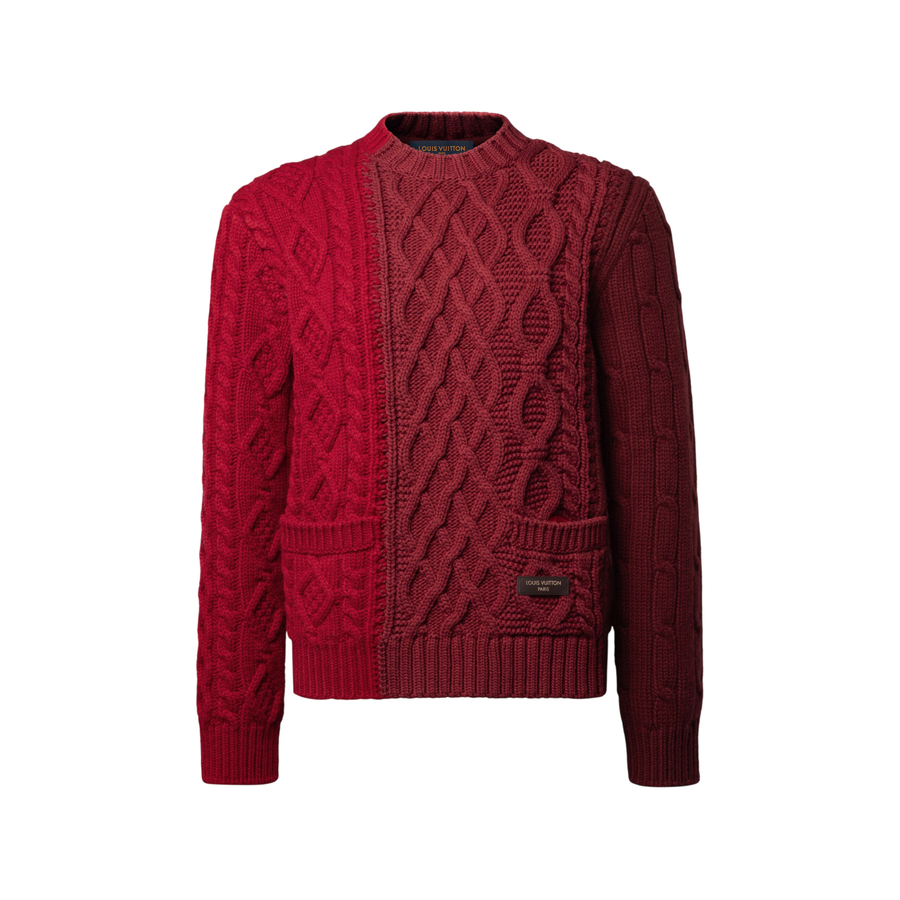 Louis Vuitton Maglia girocollo con cavo — Rosso