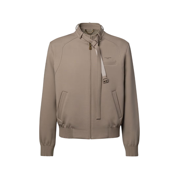 Louis Vuitton Blusa chic con cerniera — Marrone chiaro