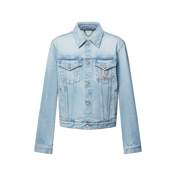 Louis Vuitton Giacca trucker in denim — tinta indaco