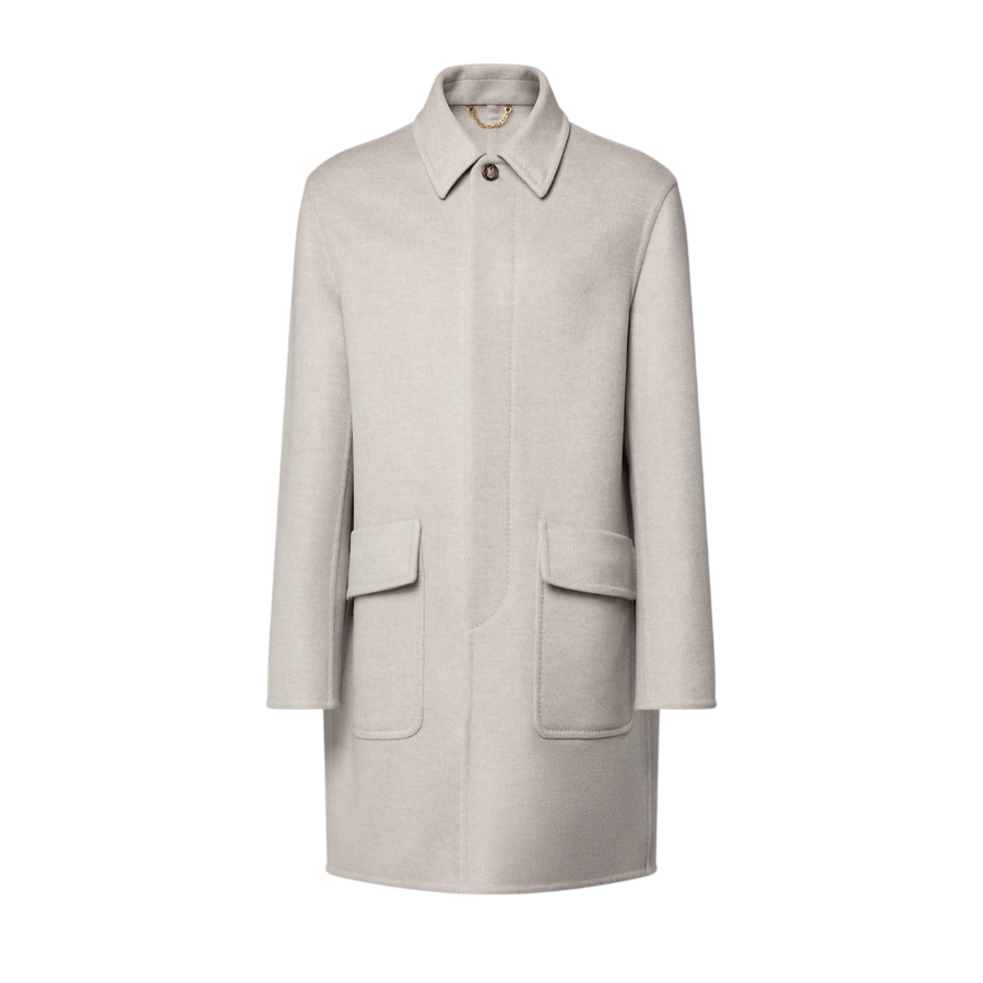 Louis Vuitton Double Face Cashmere Car Coat — Grey