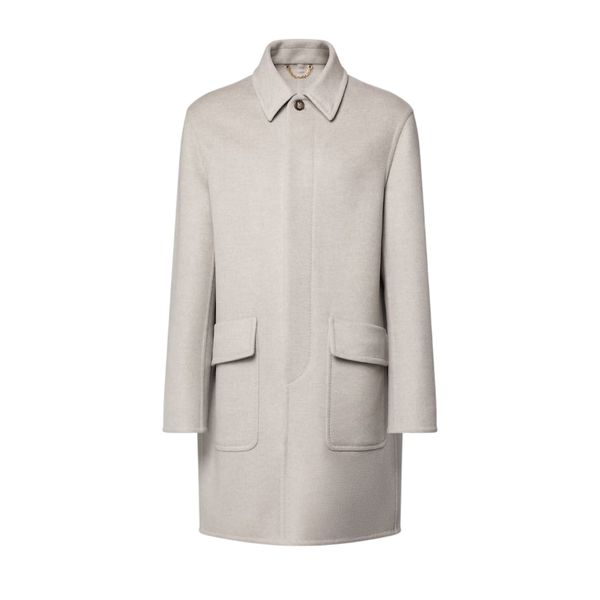 Louis Vuitton Cappotto da auto in cashmere a doppio strato — Grigio