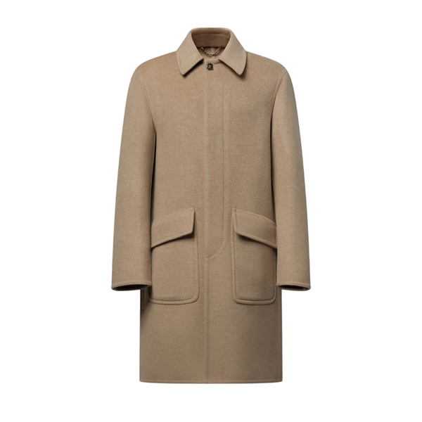Louis Vuitton Cappotto da auto in cashmere double face — Caramello chiaro