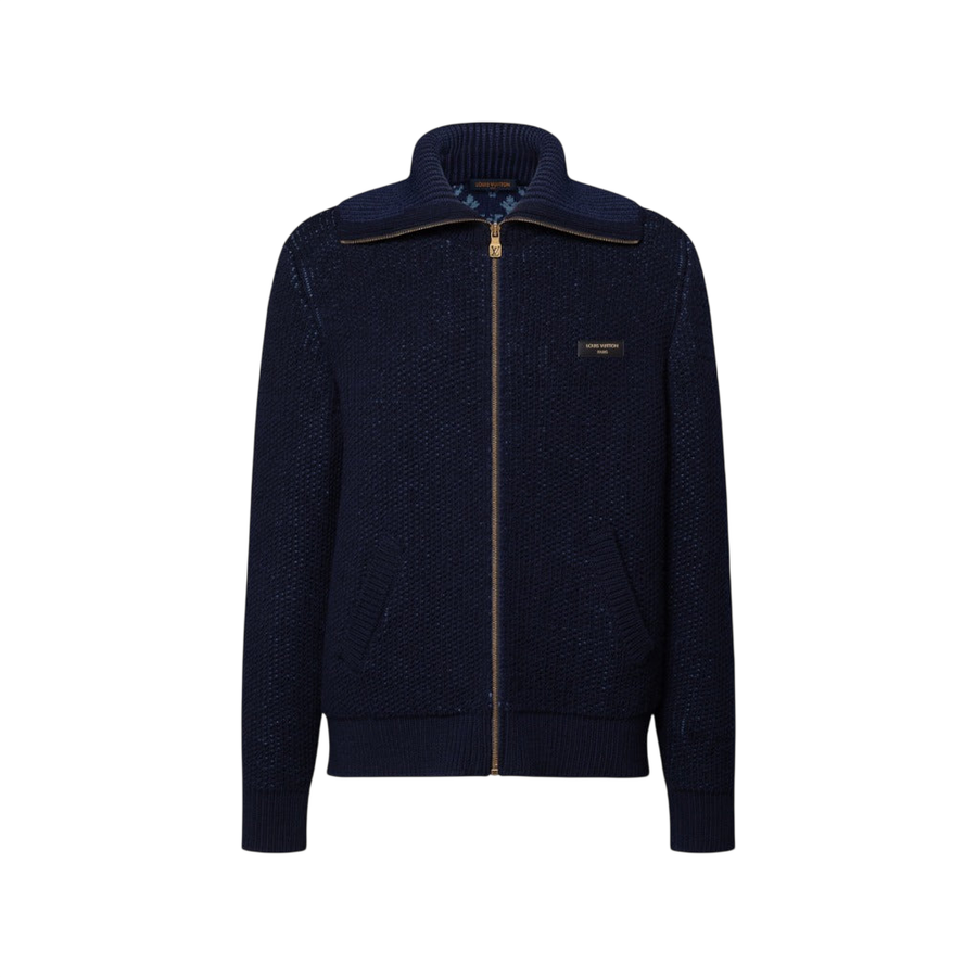 Louis Vuitton Double Face Knitted Reversible Blouson  — Black Navy