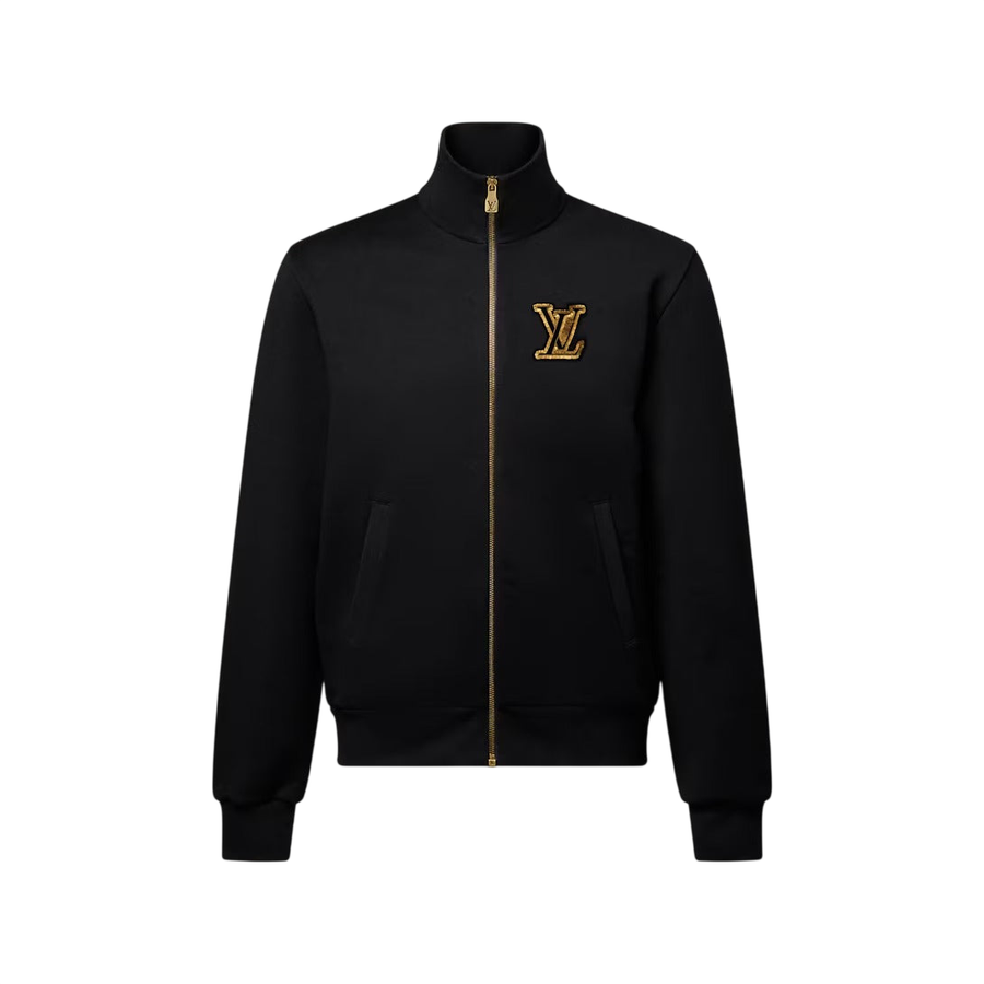 Louis Vuitton Embellished Signature Track Top — Black