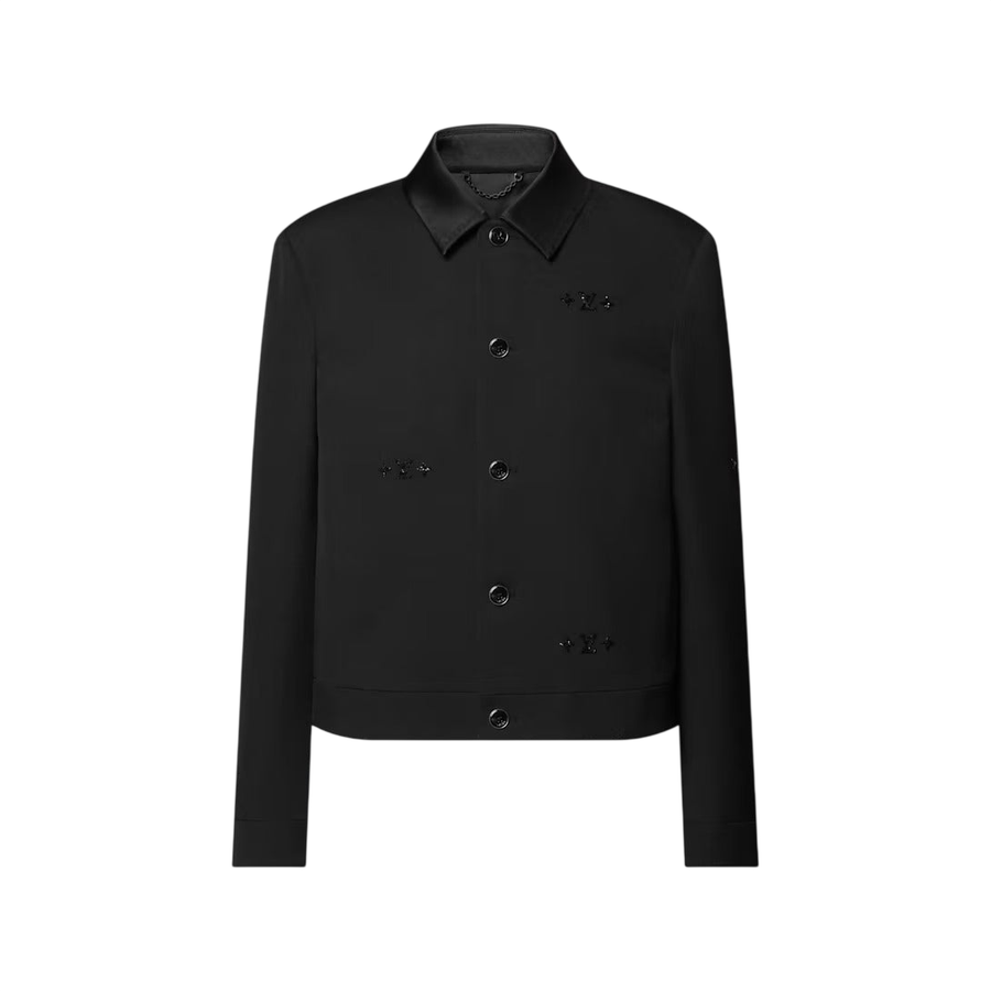 Louis Vuitton Embellished Workwear Tuxedo Jacket — Black