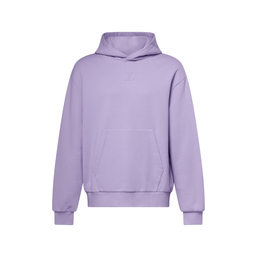 Louis Vuitton Embossed Signature Cotton Hoodie — Pastel Lilac