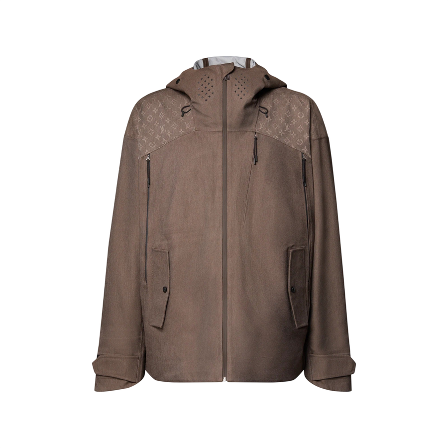 Louis Vuitton Hooded Snow Shell Jacket — Coffee Bean