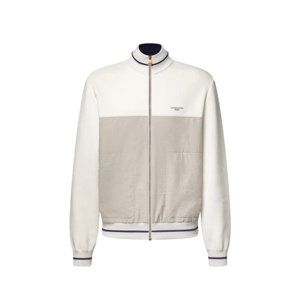 Louis Vuitton Maglia ibrida Track Top — Bianco latte