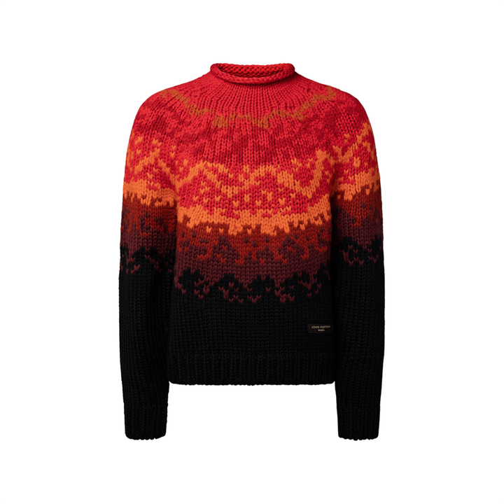 Louis Vuitton Jacquard Pullover — Lava Falls Red [white-bg-v2:28244d8f-3b9e-4331-ad2d-b859a36bf7be]