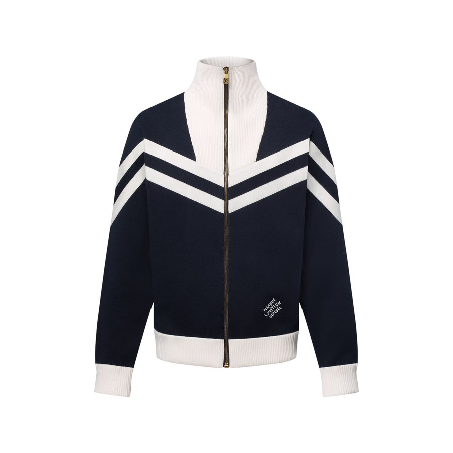Louis Vuitton Knitted Cotton Sailor Blouson — Navy Blue