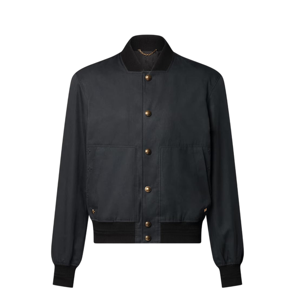 Louis Vuitton Bomber leggero con dettagli firmati in rilievo — Nero