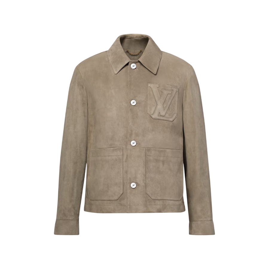 Louis Vuitton Light Suede Workwear Jacket — Covert Green