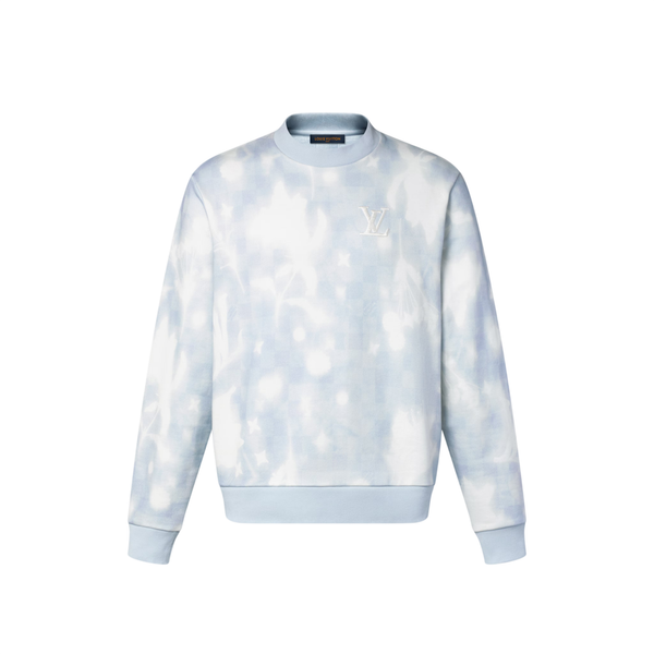 Louis Vuitton Maglia girocollo stampata a maniche lunghe — Arctic Ice