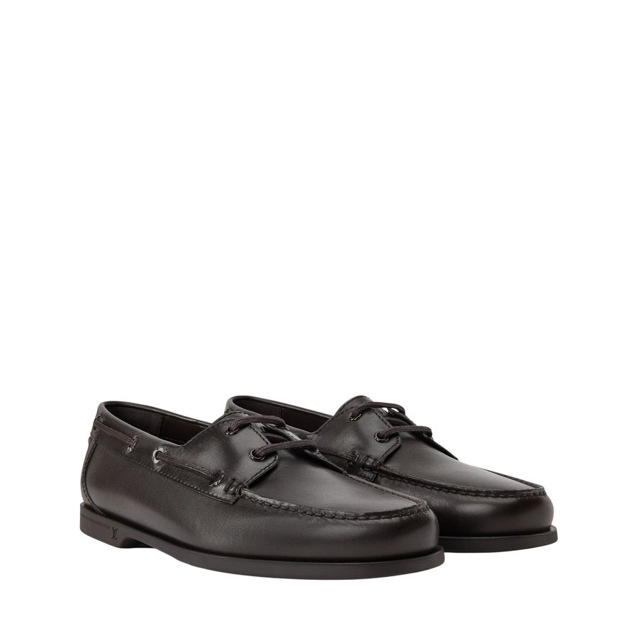 Louis Vuitton LV Croisette Boat Shoe — Brown