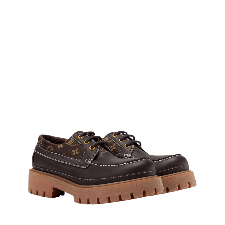 Louis Vuitton LV Remix Boat Shoe — Brown