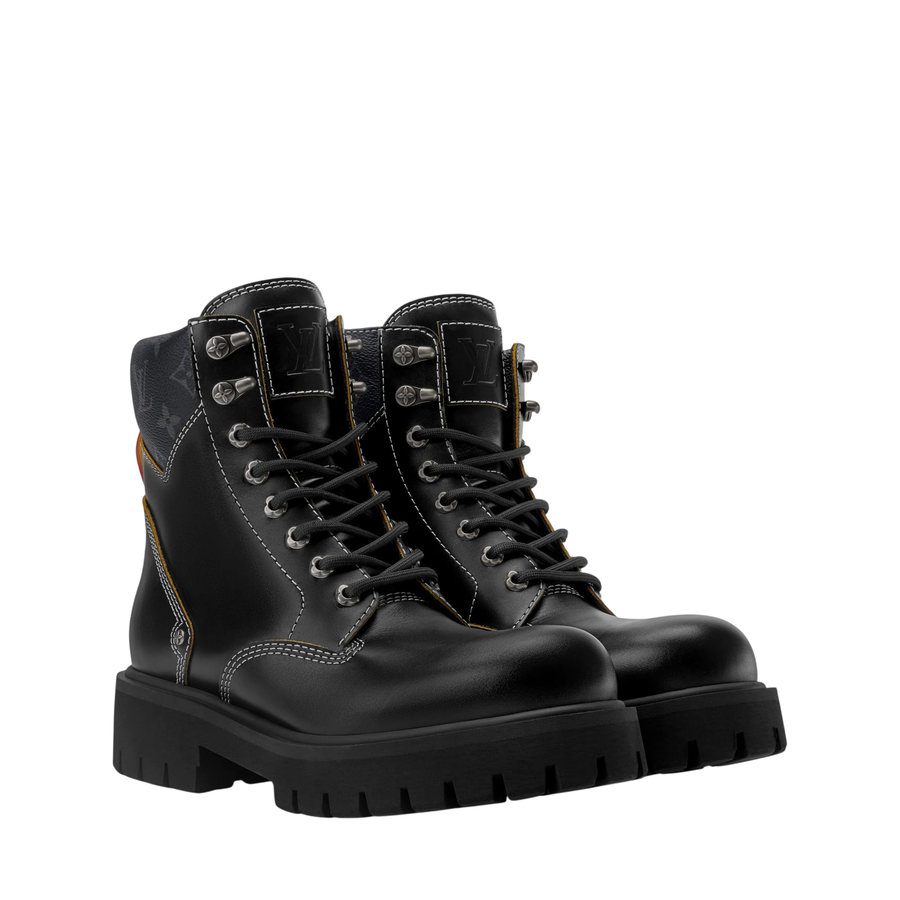 Louis Vuitton LV Remix Combat Boot — Black