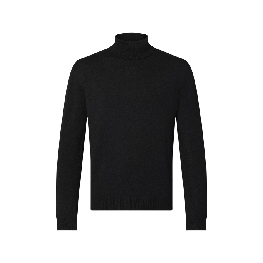 Louis Vuitton LVSE LV Embossed Turtle Neck — Black