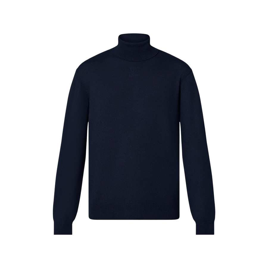Col roulé LVSE à motif embossé Louis Vuitton — Bleu