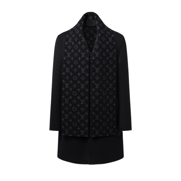 Louis Vuitton Cappotto Monogram Double Face Relaxed — Nero