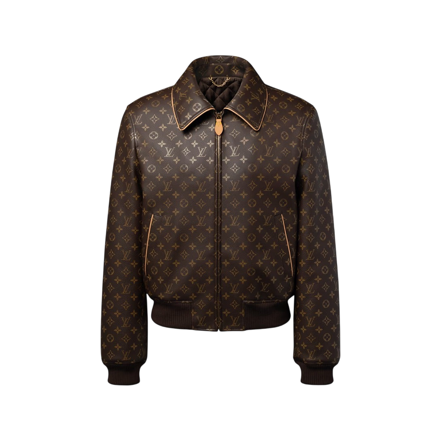 Louis Vuitton Monogram Padded Leather Blouson — Brown Monogram