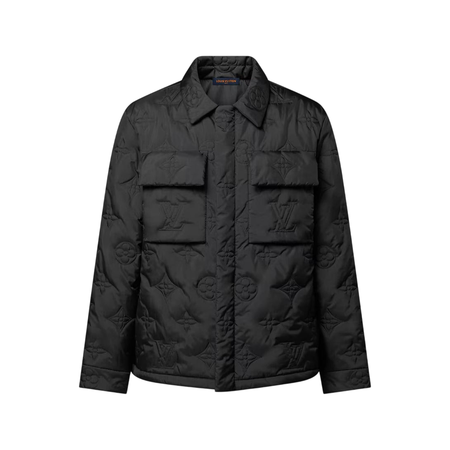 Louis Vuitton Monogram Padded Light Blouson — Black