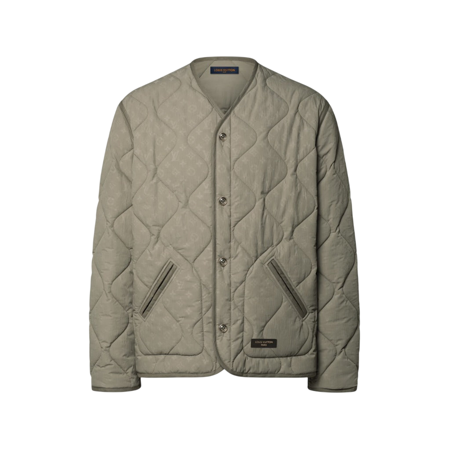 Louis Vuitton Monogram Quilted Liner Jacket — Khaki Gray