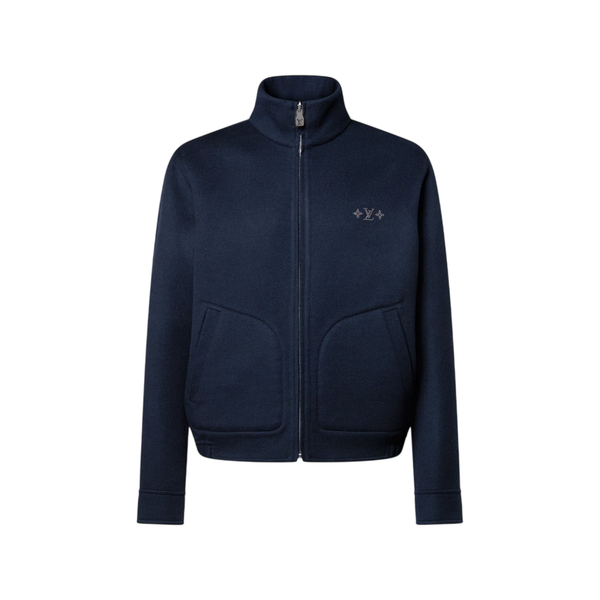 Louis Vuitton Blouson reversibile double face con monogramma — Blu navy / Marrone