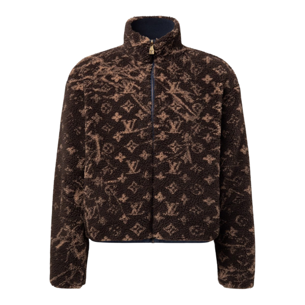 Louis Vuitton Monogram Reversible Fleece Blouson — Marrone Cioccolato
