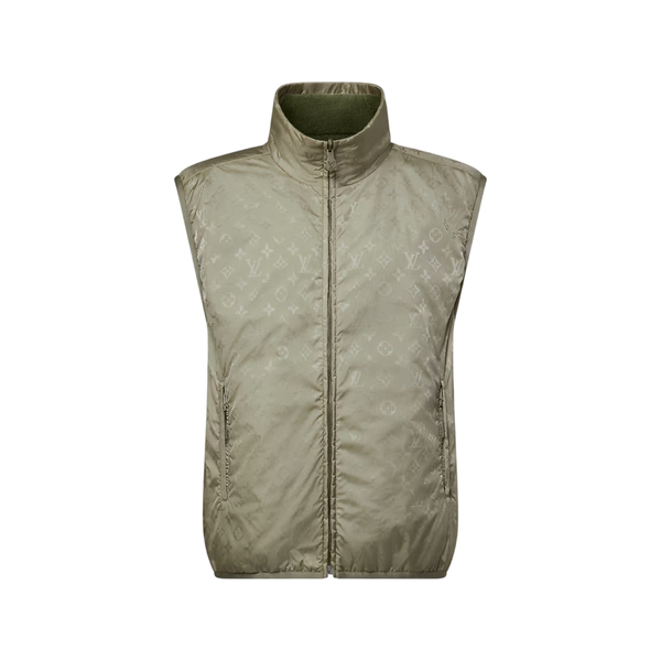Louis Vuitton Gilet reversibile senza maniche in nylon con monogramma — Overland Trek