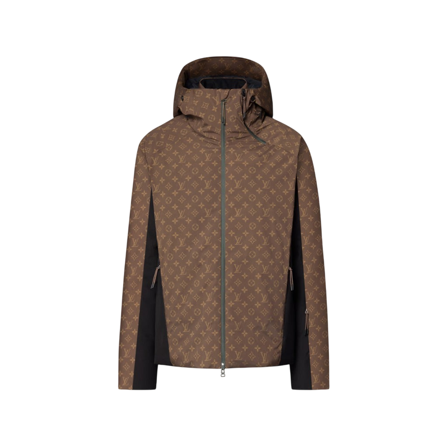 Louis Vuitton Monogram Technical Down Blouson — Dark Brown