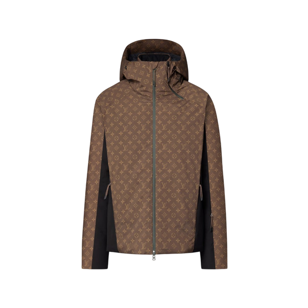 Louis Vuitton Monogram Technical Down Blouson — Marrone scuro