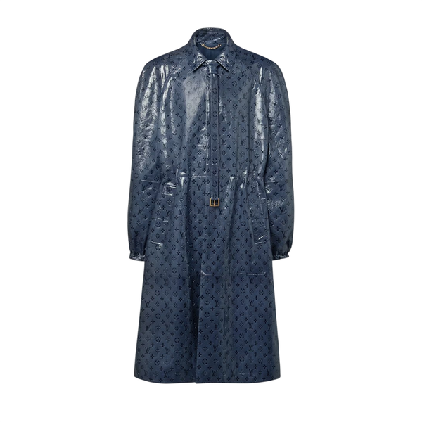 Louis Vuitton Monogram Vintage Vernis Carcoat — Blu scuro