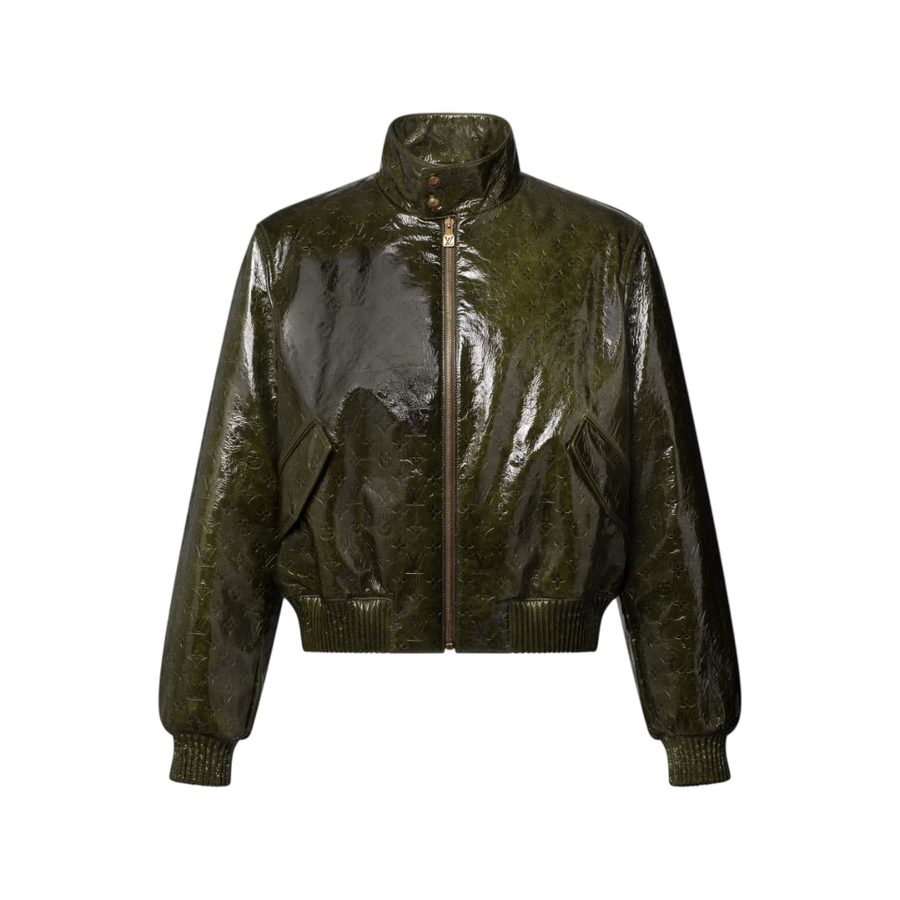 Louis Vuitton Monogram Vintage Vernis Harrington Blouson — Dark Khaki