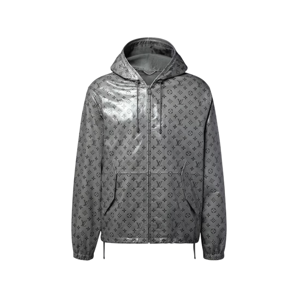 Louis Vuitton Giacca a vento Monogram Vintage Vernis — Grigio metallizzato