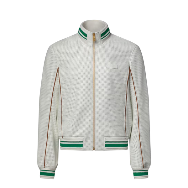 Louis Vuitton Tracktop in pelle traforata — Bianco