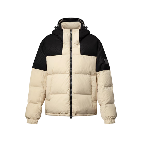 Louis Vuitton Blouson Ecodown con monogramma posizionato — Kaki chiaro