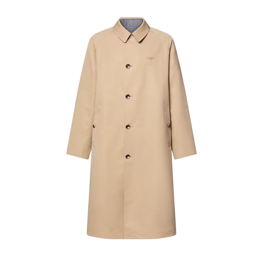 Louis Vuitton Reversible Cotton Silk Trench Coat — Beige