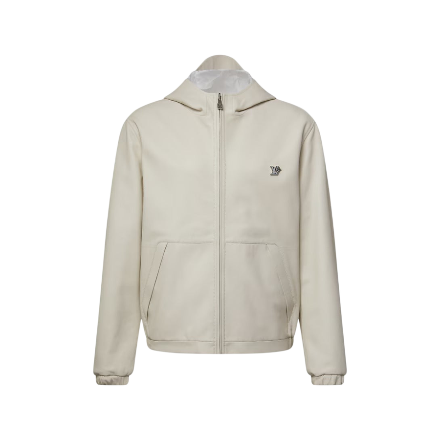 Louis Vuitton Reversible Leather Hooded Blouson — White