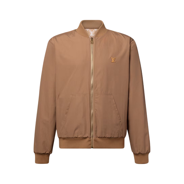 Louis Vuitton Bomber reversibile in pile con monogramma — Beige