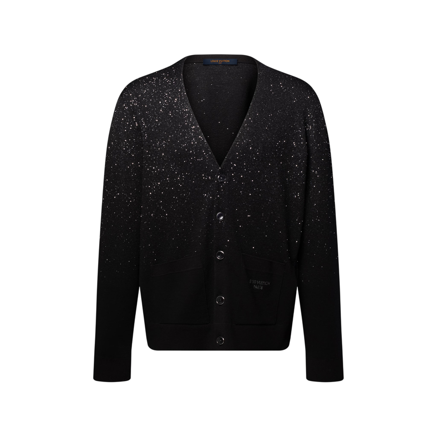 Louis Vuitton Cardigan decorato con paillettes — Nero
