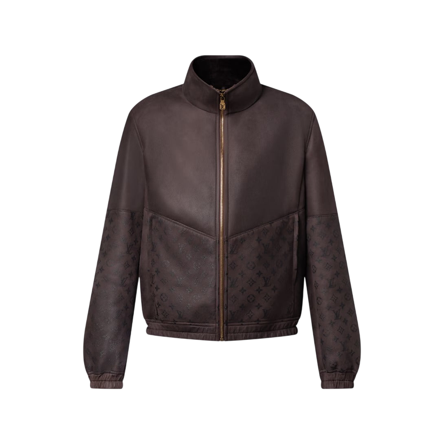 Louis Vuitton Shearling Track Top — Seal Brown
